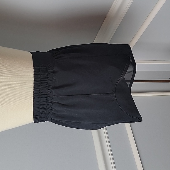 LULULEMON Black Activewear Performance Workout Exercise Preppy Running Shorts 6 - Picture 4 of 7